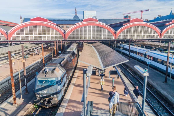 Copenhagen Danemark Août 2016 Vue Gare Centrale Copenhague Gare Principale — Photo