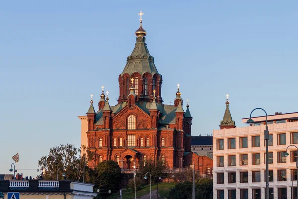 Catedral Uspenski Exterior Helsinki Finlândia — Fotografia de Stock