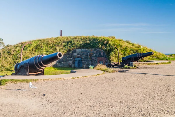 Cannons Suomenlinna Sveaborg Sea Fortress Island Helsinki Finland — Stock Photo, Image