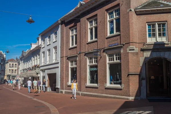 Den Bosch Hollanda Ağustos 2016 Yaya Cadde Içinde Inci Merkezi — Stok fotoğraf