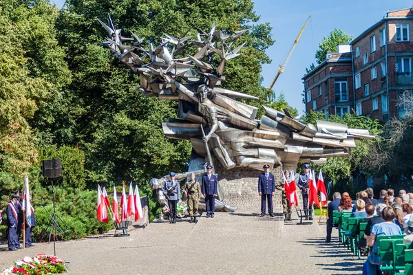 Gdańsk Polska Września 2016 Upamiętniający Obrony Poczty Polskiej Września 1939 — Zdjęcie stockowe