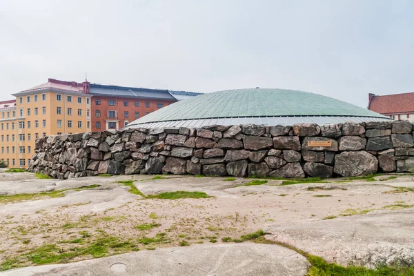 Iglesia Temppeliaukion También Conocida Como Iglesia Rock Helsinki Finlandia — Foto de Stock