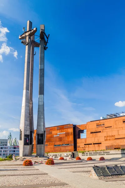 Gdansk Polonia Septiembre 2016 Monumento Los Trabajadores Caídos Del Astillero — Foto de Stock