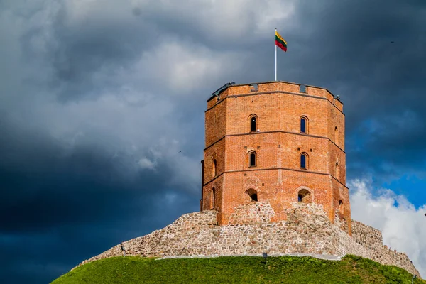 Tower Gediminas Gedimino Vilnius Lithuania Part Upper Vilnius Castle Complex — Stock Photo, Image