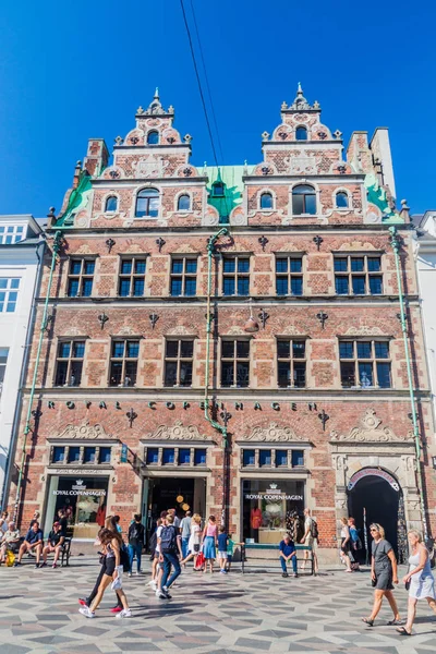 Copenhagen Dinamarca Agosto 2016 Edificio Antiguo Plaza Hojbro Plads Copenhague —  Fotos de Stock