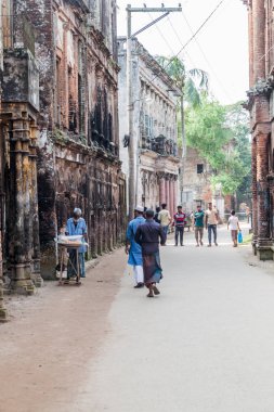 Sonargaon, Bangladeş - 21 Kasım 2016: Terk edilmiş antik kent Painam (bazen Panam) Nagar, Bangladeş