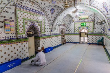 Dakka, Bangladeş - 20 Kasım 2016: İç dakka, Bangladeş'te yıldız Camii'nin (Tara Masjid)