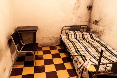 Santa Rosa De Copan, Honduras - 10 Nisan 2016: Santa Rosa şehirde çok ucuz bir otel odasında.