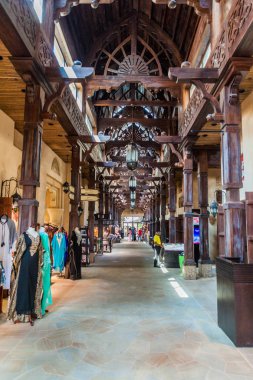 Dubai, Birleşik Arap Emirlikleri - 21 Ekim 2016: Madinat Jumeirah iç souq Dubai, Suudi Arabistan