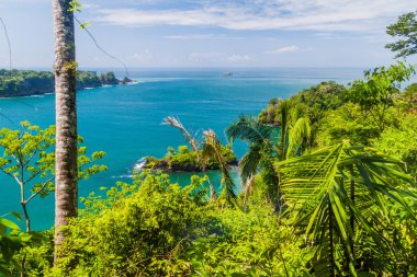 Okyanus kıyısında içinde Milli Parkı Manuel Antonio, Kosta Rika