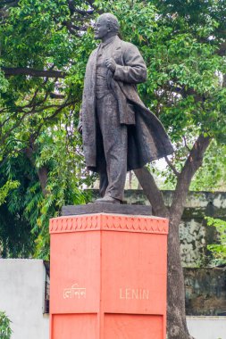Görünümünü Lenin heykeli Kolkata, Hindistan