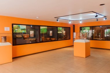 San Andres, El Salvador - 6 Nisan 2016: Bir Arkeoloji Müzesi, San Andres iç Harabeleri.