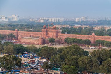 Delhi, Hindistan - 22 Ekim 2016: Kırmızı kale Center'da Delhi, Hindistan.