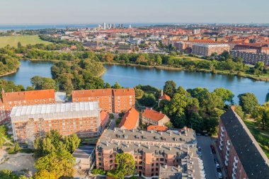 Kopenhag, Danimarka havadan görünümü