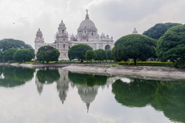 Kolkata (Calcutta), Hindistan Victoria Anıtı görünümünü