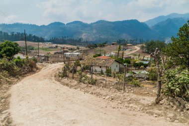 Joalaca village in Lempira department, Honduras clipart
