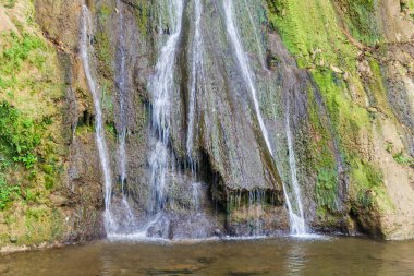 Yojoa lake, Honduras yakınındaki şelale