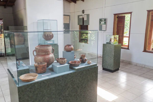 Los Naranjos Honduras April 2016 Interior Archaeological Museum Eco Archaeological — Stock Photo, Image