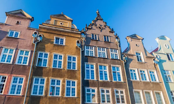 Gdansk Polonya Dlugi Targ Square Tarihi Evleri — Stok fotoğraf
