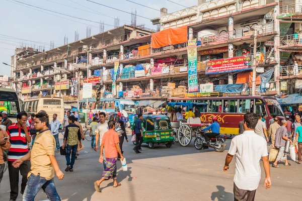 Dhaka Bangladesh Noviembre 2016 Vista Una Calle Barrio Gulistan Dhaka — Foto de Stock