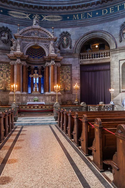 Copenhagen Denmark August 2016 Interior Frederik Church Popularly Known Marble — Stock Photo, Image