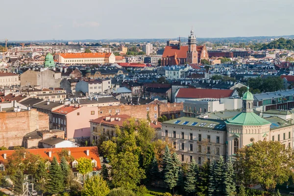 Skyline Krakow Polen Bakgrund — Stockfoto