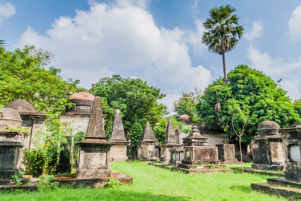 Tumbas Del Cementerio South Park Street Calcuta India — Foto de Stock