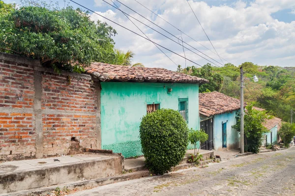 Брукованій Вулиці Suchitoto Ель Сальвадор — стокове фото