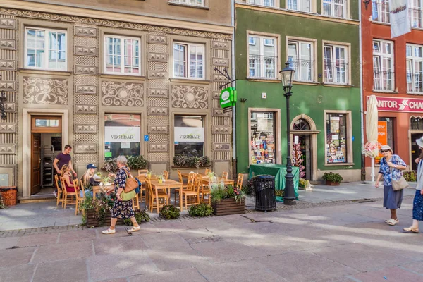 Gdansk Polonia Settembre 2016 Ristorante Vegebar Long Dluga Street Danzica — Foto Stock