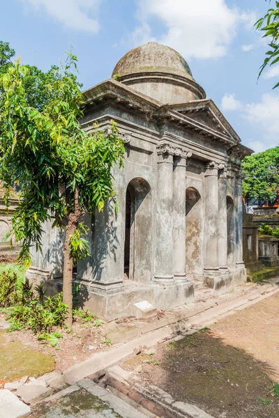 印度加尔各答南公园街公墓墓 — 图库照片