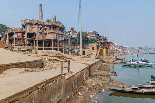 Varanasi India Ottobre 2016 Veduta Del Crematorio Elettrico Varanasi India — Foto Stock