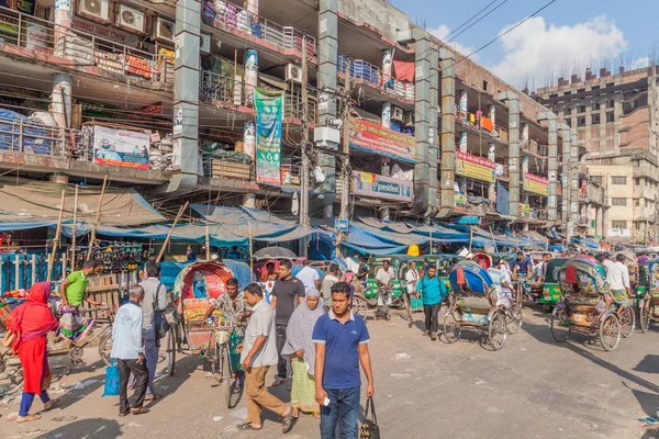 Dhaka Bangladesh November 2016 Gata Gulistan Stadsdelen Dhaka Bangladesh — Stockfoto
