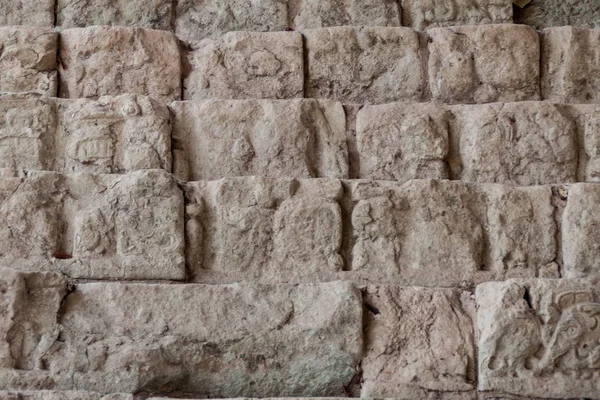 Detail Steps Hieroglyphic Stairway Archaeological Site Copan Honduras — Stock Photo, Image