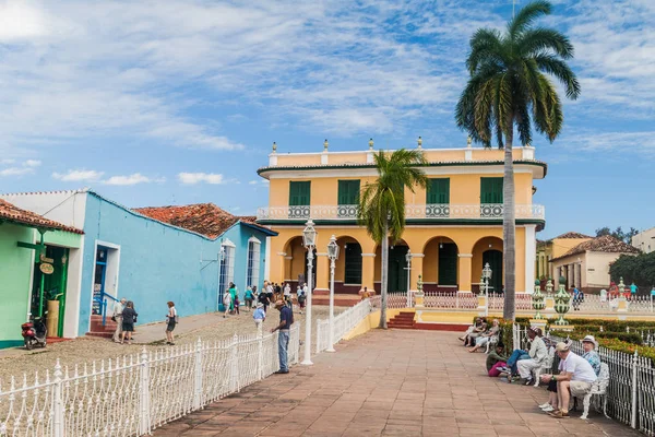 Trinidad Kuba Luty 2016 Widok Plaza Mayor Centrum Trynidadu Kuba — Zdjęcie stockowe