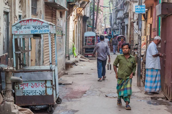 Dhaka Bangladesh Noviembre 2016 Calle Estrecha Old Dhaka Bangladesh —  Fotos de Stock