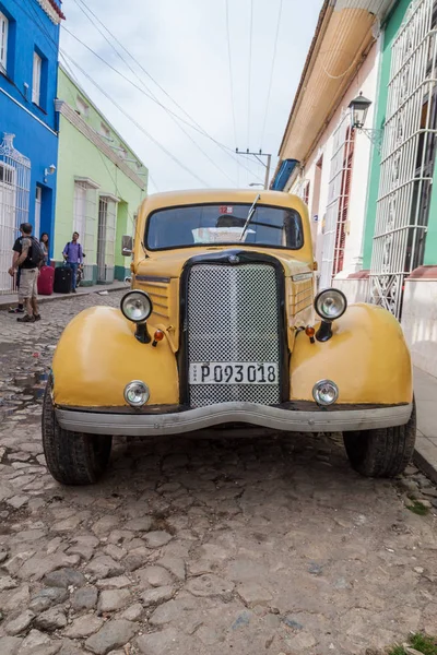 Trinidad Kuba 2016 Február Vintage Ford Autó Utcán Központ Trinidad — Stock Fotó