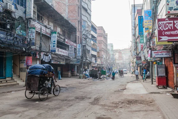 Dhaka Bangladesh Noviembre 2016 Vista Matutina Nawabpur Road Dhaka Bangladesh —  Fotos de Stock