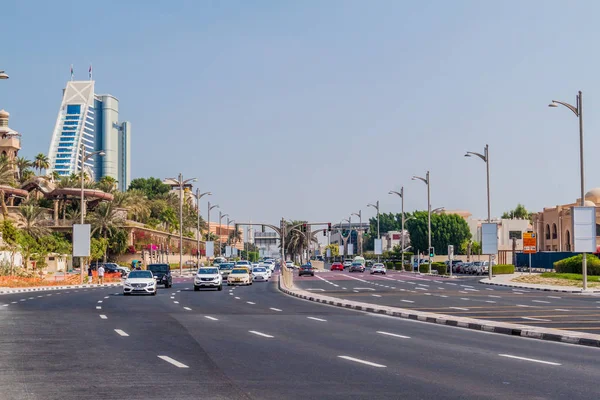 Dubai Emirados Árabes Unidos Outubro 2016 Vista Rua Jumeirah Dubai — Fotografia de Stock