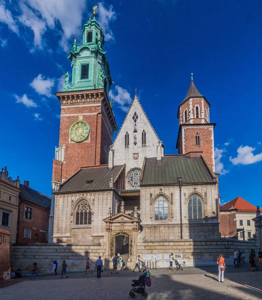 Krakow Polen September 2016 Katedralen Vid Slottet Wawel Kraków Poland — Stockfoto