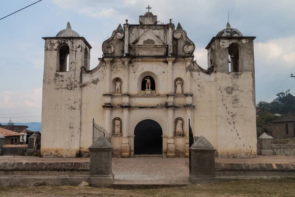 Kerk San Sebastian Dorp Honduras — Stockfoto