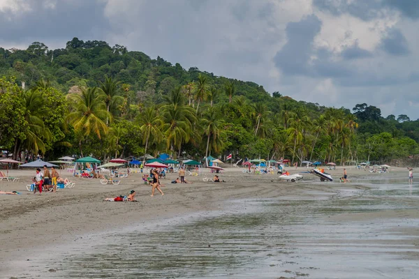 Manuel Antonio Costa Rica Mayo 2016 Personas Una Playa Pueblo — Foto de Stock