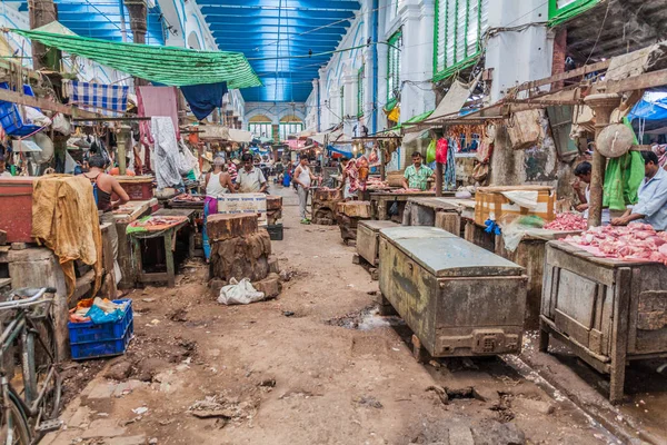 Kalkuta Indie Października 2016 Roku Obszar Rzezi Nowym Rynku Kolkata — Zdjęcie stockowe