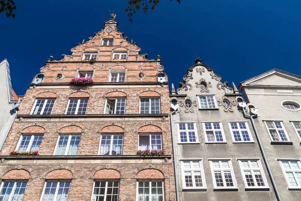 Casas Antigas Gdansk Polonia — Fotografia de Stock