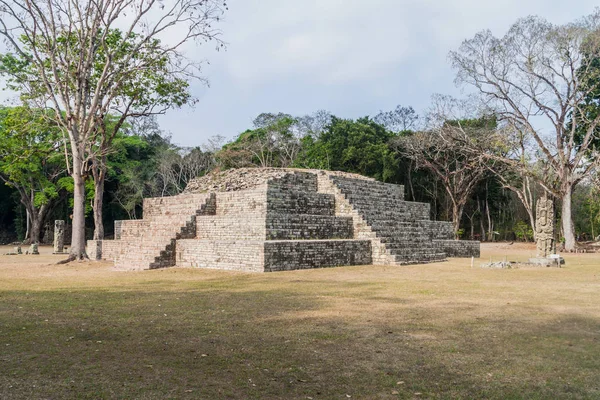 Piramida Stanowisko Archeologiczne Copan Honduras — Zdjęcie stockowe