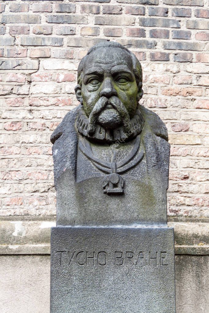 Tycho Brahe monument in Copenhagen, Denmark