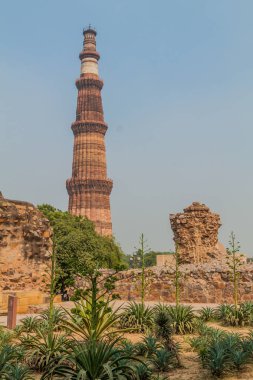 Delhi, Hindistan Qutub Minar minaresi.