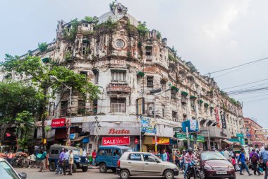 Kolkata, Hindistan - 27 Ekim 2016: Dökük merkezi Kolkata, Hindistan