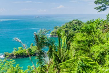 Okyanus kıyısında içinde Milli Parkı Manuel Antonio, Kosta Rika