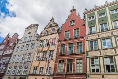 Gdansk, Polonya eski evleri