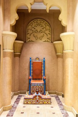 Dubai, Birleşik Arap Emirlikleri - 21 Ekim 2016: Madinat Jumeirah iç souq Dubai, Suudi Arabistan